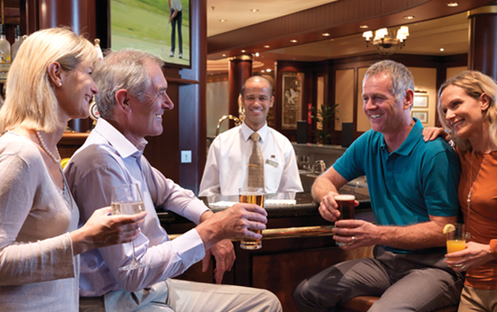 Cunard Line Queen Victoria Golden Lion Pub 1